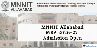 MNNIT Allahabad MBA Admission 2026–27 Begins @mnnit.ac.in; Apply Till April 30